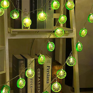 Lanterne à fruits LED pastèque Fête d'anniversaire Maison Lanterne créative <span class=keywords><strong>Pizza</strong></span> Blossom Fée intérieure Guirlande lumineuse décorative - Product Image 5