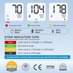 Medidor de Glucosa Sinocare, Glucómetro, Monitor de Azúcar en Sangre, con 50 <span class=keywords><strong>Tiras</strong></span> Reactivas para la Prueba de Glucosa en Sangre - Product Image 2