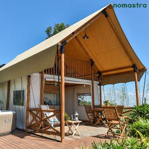 Tente <span class=keywords><strong>de</strong></span> safari tout terrain à double couche avec cuisine privée en <span class=keywords><strong>toile</strong></span> imperméable et espace <span class=keywords><strong>de</strong></span> <span class=keywords><strong>bain</strong></span> séparé Tentes <span class=keywords><strong>de</strong></span> safari familiales <span class=keywords><strong>de</strong></span> luxe - Product Image 4