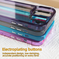 Étui de téléphone portable pour iphone 16 15 14 pro max étui de téléphone de luxe en tpu étui de téléphone de marque transparent pour iphone 16 15 13