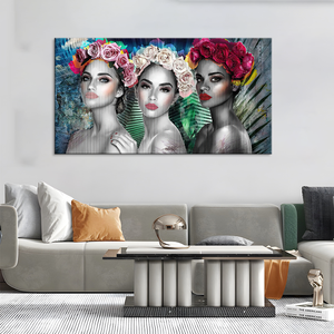 Черная Мода, женские холщовые плакаты и печатные настенные картины, Африканское искусство, Картина на холсте, настенная роспись - Product Image 6