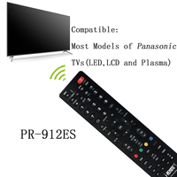 Control Remoto I-remote PR-912ES de Repuesto para Televisor LED LCD Panasonic con Nuevos Códigos