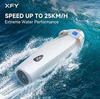 XFY Planche de surf électrique puissante 6000W, Jet Board haute vitesse 36V/48V, étanche IP68, 25KM/H, charge 150KG, certifiée CE, pour eaux océaniques