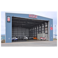 Hangar en acier portable pour avions de 30x40m, pour bâtiment de bureaux, personnalisable, service de maintenance et de réparation, jet privé complet