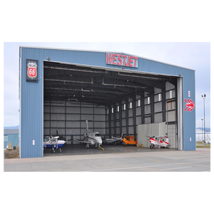 هنجر طائرات فولاذي محمول 30×40 متر للمكاتب، قابل للتخصيص لخدمات الصيانة والإصلاح، مناسب للطائرات الخاصة بالكامل - Product Image 3