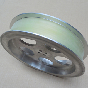 Hot Bán Kim Loại Vành Đai Phẳng Bánh Xe Vòng Bi Nhựa Ròng Rọc Với Lớp Phủ Cao Su OEM Tùy Chỉnh - Product Image 4