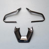 MELCO Garnitures intérieures Housse de volant Chevy Equinox EV Suburban Tahoe Traverse Blazer 2025 2026 (Noir brillant)