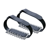 Crampons en acier inoxydable antidérapants, pointes durables et imperméables pour bottes de randonnée sur glace et neige, crampons antidérapants pour activités de plein air