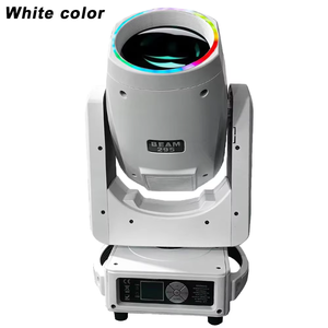 Faro mobile professionale 2950W 14R Beam Spot per feste, DJ, discoteche, con anello SMD RGBW, per matrimoni, concerti, illuminazione scenica DMX Music IP33 95 - Product Image 5