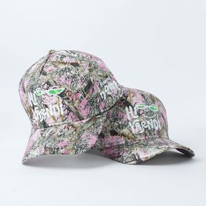 Casquette de baseball 5 panneaux camouflage haute qualité 100 % coton profil moyen avec logo brodé pour sport et extérieur personnalisable à visière incurvée - Product Image 1