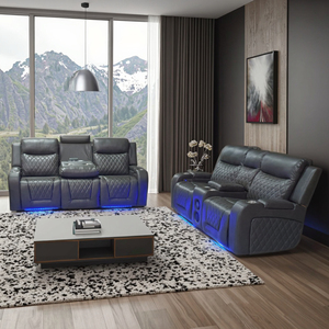 Muebles Comerciales, Conjunto de Sofás para Cine en Casa, Silla de Cine con Consola Plegable, Silla Reclinable Eléctrica, Asientos de Cine - Product Image 2