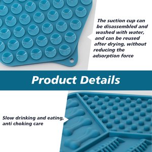 Tappetino Esagonale in Silicone per Cani e Gatti con Forte Suzione, Alimentatore Lento che Riduce l'Ansia e Promuove l'Alimentazione Sana - Product Image 5