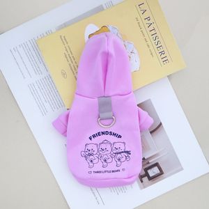 <b>Cute</b> Animal <b>Hoodie</b> For Cats And Dogs With Bear Pattern Polyester Winter Spring Autumn Pet Clothes - Product Image 4