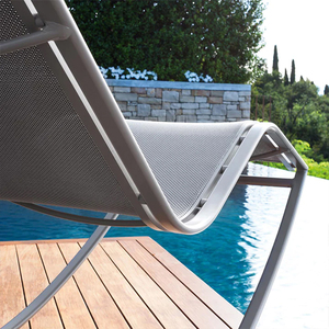 Chaise de plage au bord de la <span class=keywords><strong>piscine</strong></span> Mobilier d'extérieur Imperméable Jardin Villa <span class=keywords><strong>Piscine</strong></span> Chaise de plage Patio Aluminium Chaises longues Fabricant - Product Image 3