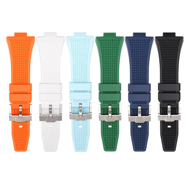 Neuzugang Silikon-Ersatz Armbanduhrband Gürtel Gummiuhrbänder Bänder für Tissot Prx 40mm Herrenuhr