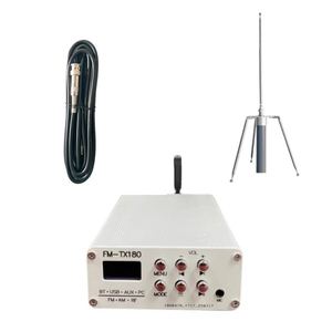 Émetteur FM Douk Audio 7W – Longue Portée, LCD, Pour église Ou Station Radio
