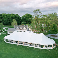 Tente pour événements 20 x 20, 40 x 60, 40 x 80, tente de fête en PVC blanche pour extérieur, carpas para eventos, chapiteau d'église, tente de mariage, vente en gros
