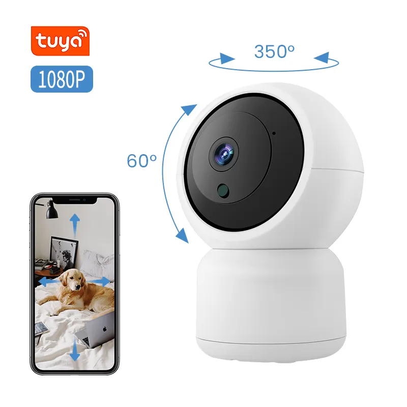 Tuya app two way audio wifi video babyfoon monitor 24 hour recording real time push alert monitor baby camera