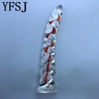 Bouchon anal à double tête Bouchon anal Bouchon anal en verre avec vis intérieure Distribué dans le monde entier Godes en verre