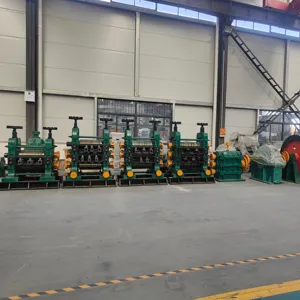 Steel rod production line with hot rolling machine semi automatic rolling mill for iron rod and iron bars
