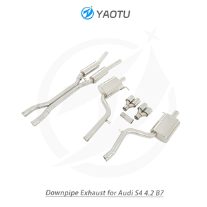 Système d'échappement Catback Valvetronic en acier inoxydable haute performance YT pour <span class=keywords><strong>Audi</strong></span> <span class=keywords><strong>S4</strong></span> 4.2 <span class=keywords><strong>B7</strong></span> - Product Image 6