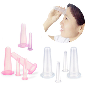 Ensembles de ventouses en silicone pour thérapie anti-cellulite, masseur à ventouses sous vide pour le traitement de la cellulite, ventouses faciales - Product Image 1