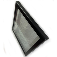 Réfrigérateur à porte vitrée transparente avec cadre en plastique personnalisé, petit réfrigérateur, porte vitrée