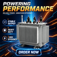 Transformateur de distribution d'énergie électrique immergé dans l'huile 50kVA 100kVA 150kVA 200kVA 250kVA 300kVA 400kVA 450kVA 500kVA 20kV