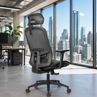 Chaise de bureau ergonomique entièrement en maille Design moderne Chaise de salle de réunion pivotante à 360 degrés Fourniture d'usine Matériau en tissu