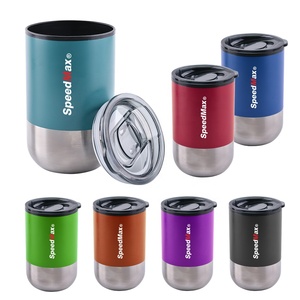 Gobelet à café isolé 350ml Double paroi en acier inoxydable gobelet de voyage tasse à bière Auto bureau sans BPA avec doublure en plastique - Product Image 1