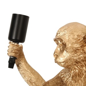 Lampe murale en métal doré en forme de <span class=keywords><strong>singe</strong></span> avec un design artistique unique pour salon moderne et décoration intérieure originale - Product Image 6