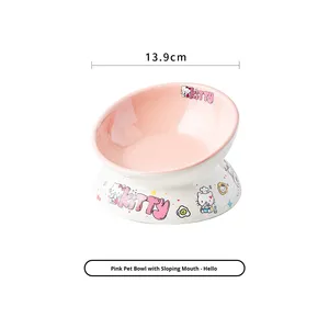 Hochwertiger Großkaliber-Keramik-Futternapf mit Nackenschutz, Kippschutz und Hunde-Motiv für Katzen & Hunde - Product Image 5