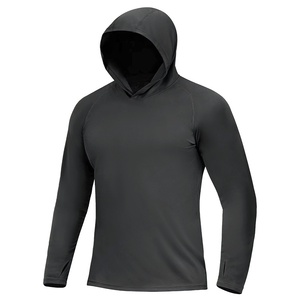 Sweat-shirt à capuche pour <span class=keywords><strong>homme</strong></span>, été, uni, séchage rapide, anti-<span class=keywords><strong>UV</strong></span>, coupe ajustée, taille XL, pour activités de plein air, plage, randonnée, alpinisme, pêche, UPF50+ - Product Image 5