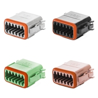 DT06-12SC-P012 Deutsch DT Connecteur femelle 12 voies avec rétention d'étanchéité améliorée, clé C, vert