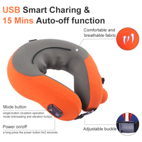 Olyi Coussin de massage électrique pour le cou 3D Shiatsu à pétrissage profond, gonflable, avec lumière rouge chauffante, capuche amovible à boucle, pour le voyage, OEM
