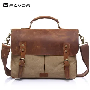 OEM personalizado Vintage portátil de viaje de algodón Tote Sling Cross Body Satchel hombro bandolera hombres de lona bolsas de mensajero