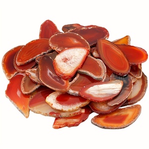 Plaque de cornaline naturelle polie, tranche de cristal pour la décoration intérieure, la guérison Reiki et la fabrication de bijoux (vente en gros) - Product Image 2