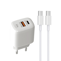 PD 20W hızlı şarj duvar şarj adaptörü seyahat ab tak tipi C cep telefonları için USB şarj aleti kablo Combo