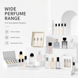 Botella de Vidrio Cuadrada Plana de Lujo con Logotipo Personalizado OEM, Perfume Ecológico de Larga Duración para Hombre - Product Image 1
