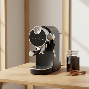 Machine à <span class=keywords><strong>café</strong></span> expresso semi-automatique électrique 20 bars avec écran tactile couleur, manomètre, tout-en-un, <span class=keywords><strong>pour</strong></span> usage domestique et hôtelier, vapeur - Product Image 3