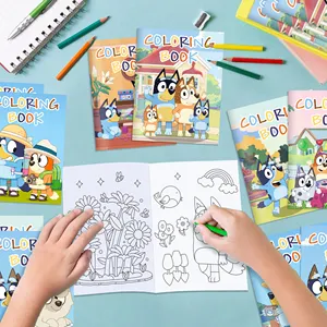 TY036 Livres de coloriage sur le thème du chien Remplisseurs d'activité scolaire Peinture à faire soi-même Livre de dessin pour fête Cadeau d'anniversaire pour enfants