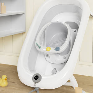 Silla de baño antideslizante portátil BBCare para niños pequeños de 6 a 24 meses, 4 ventosas calmantes seguras, Asiento de baño extraíble para bebé, uso de <span class=keywords><strong>bañera</strong></span> - Product Image 6