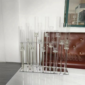 SMOOTH Luxury Clear Crystal Candelabra for Wedding Valentine's Day Birthday Parties-High Quality Customized Color Decor - Product Image 5