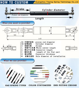 מותאם אישית משיכה סוג מתח גז האביב - Product Image 5