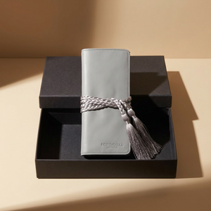 Portable Travel Jewelry Organizer <strong>Roll</strong> Grey Leather Sirocco <strong>Jewellery</strong> <strong>Roll</strong> - Product Image 6