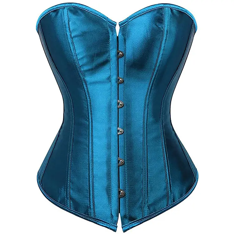 Phụ Nữ Corset Sexy Slim Burlesque Satin Body Shaper Quây Overbust Cộng Với Kích Thước Corset Và Bustier