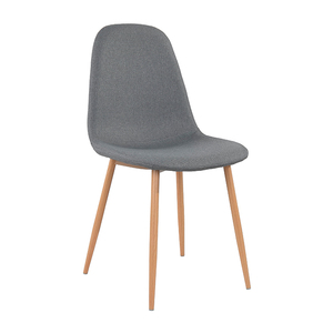 Free Sample Modern Upholstery Seat Grey <strong>Patchwork</strong> Design Velour Back Upholstered White Fabric <strong>Dining</strong> <strong>Chair</strong> With Arms Fabric - Product Image 1