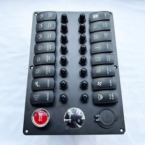 Panel de interruptor protector de sobrecarga 16 Gang impermeable 12/24V <span class=keywords><strong>para</strong></span> barco marino y camión - Product Image 5