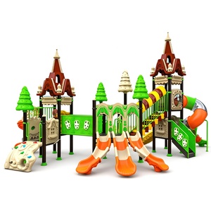 Aire de jeux modulaire pour enfants en plein air avec toboggan et structure d'escalade pour la rénovation de parcs municipaux - Product Image 1