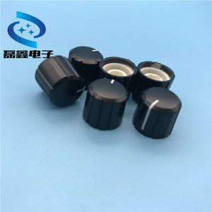 ปุ่มปรับโพเทนชิโอมิเตอร์ 148 ตัว ตัวสีดำ สายสีขาว ขนาด 15x14 มม. ฝาครอบปุ่มพลาสติกสำหรับอุปกรณ์อิเล็กทรอนิกส์ - Product Image 1